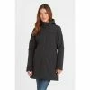 Tog 24 Womens Black Keld Hooded Long Length Softshell Jacket