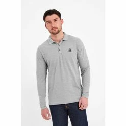 Tog 24 Grey Bander Mens Long Sleeve Polo