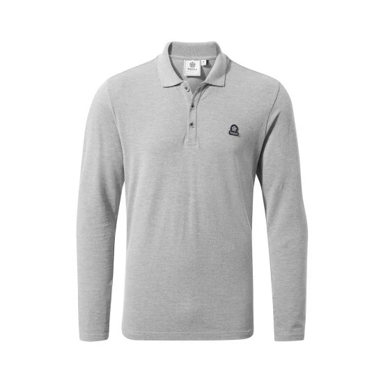Tog 24 Grey Bander Mens Long Sleeve Polo 8 Tog 24 Grey Bander Mens Long Sleeve Polo - Image 6