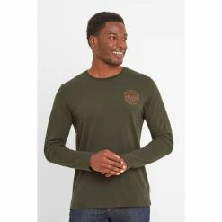 Tog 24 Mens Green Ledstam Long Sleeve T-Shirt