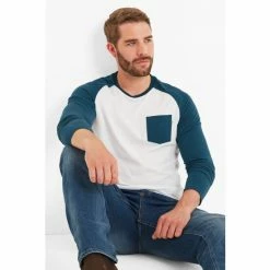 Tog 24 Mens Blue Kennett Long Sleeve Raglan T-Shirt -Tog 24 Shop unnamed file 2216