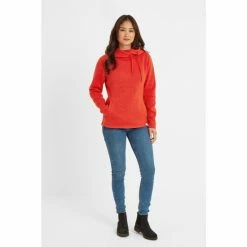 Tog 24 Red Acer Womens Knitlook Fleece Hoodie -Tog 24 Shop unnamed file 2560