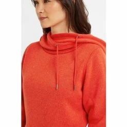 Tog 24 Red Acer Womens Knitlook Fleece Hoodie -Tog 24 Shop unnamed file 2561