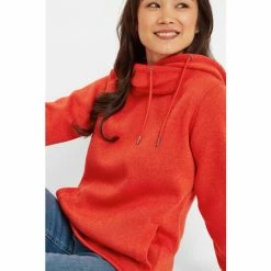 Tog 24 Red Acer Womens Knitlook Fleece Hoodie -Tog 24 Shop unnamed file 2562