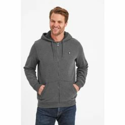 Tog 24 Grey Timble Mens Sherpa Lined Hoodie