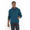 Tog 24 Blue Mosby Mens Knitlook Fleece Hoodie
