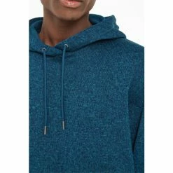 Tog 24 Blue Mosby Mens Knitlook Fleece Hoodie -Tog 24 Shop unnamed file 2753