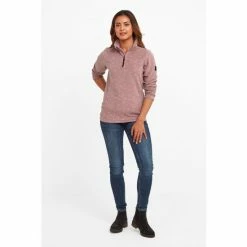 Tog 24 Tog24 Pink Shepley Womens Zip Neck Fleece -Tog 24 Shop unnamed file 2917