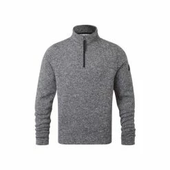 Tog 24 Grey Pearson Men's Knitlook Fleece Zipneck Fleece -Tog 24 Shop unnamed file 2960