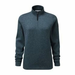 Tog 24 Womens Blue Pearson Knit Look Zip Neck Fleece -Tog 24 Shop unnamed file 3006