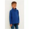 Tog 24 Tog24 Blue Toffolo Kids Zip Neck Fleece