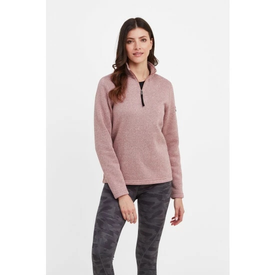 Tog 24 Tog24 Pink Pearson Womens Knitlook Zip Neck Fleece 3 Tog 24 Tog24 Pink Pearson Womens Knitlook Zip Neck Fleece