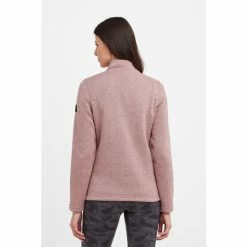 Alternative view of Tog 24 Tog24 Pink Pearson Womens Knitlook Zip Neck Fleece