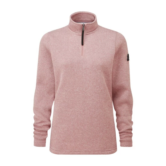 Tog 24 Tog24 Pink Pearson Womens Knitlook Zip Neck Fleece 7 Tog 24 Tog24 Pink Pearson Womens Knitlook Zip Neck Fleece - Image 5