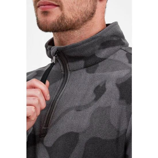 Tog 24 Grey Bleakholt Mens Camo Fleece Zip Neck 6 Tog 24 Grey Bleakholt Mens Camo Fleece Zip Neck - Image 4
