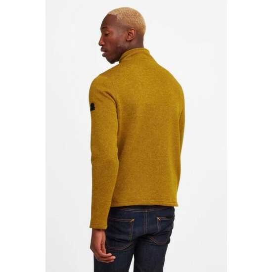 Tog 24 Tog24 Yellow Pearson Mens Knitlook Zip Neck Fleece 4 Tog 24 Tog24 Yellow Pearson Mens Knitlook Zip Neck Fleece - Image 2