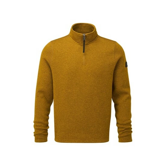 Tog 24 Tog24 Yellow Pearson Mens Knitlook Zip Neck Fleece 8 Tog 24 Tog24 Yellow Pearson Mens Knitlook Zip Neck Fleece - Image 6