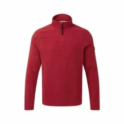 Tog 24 Mens Red Shire Zip Neck Fleece