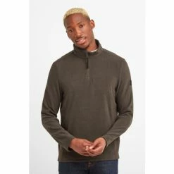 Tog 24 Mens Green Shire Zip Neck Fleece