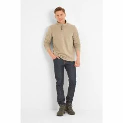 Tog 24 Cream Shire Mens Fleece Zip Neck -Tog 24 Shop unnamed file 3168