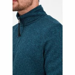 Tog 24 Blue Pearson Mens Knitlook Fleece Zip Neck -Tog 24 Shop unnamed file 3175