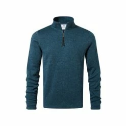 Tog 24 Blue Pearson Mens Knitlook Fleece Zip Neck -Tog 24 Shop unnamed file 3176