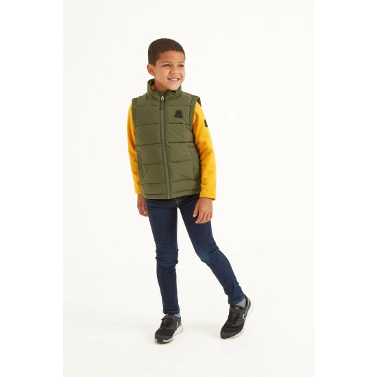 Tog 24 Kids Green Swain Padded Recycle Fill Gilet 3 Tog 24 Kids Green Swain Padded Recycle Fill Gilet