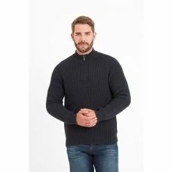 Tog 24 Mens Blue Samuel Zip Neck Jumper