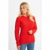 Tog 24 Womens Red Shania Crew Neck Jumper 1 Tog 24 Womens Red Shania Crew Neck Jumper -Tog 24 Shop unnamed file 3641