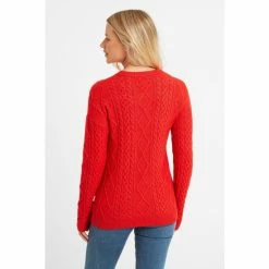 Tog 24 Womens Red Shania Crew Neck Jumper 3 Tog 24 Womens Red Shania Crew Neck Jumper -Tog 24 Shop unnamed file 3642