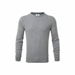 Tog 24 Tog24 Grey Jared Mens Crew Knit Jumper -Tog 24 Shop unnamed file 3680