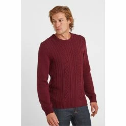 Tog 24 Mens Red Arron Knit Jumper