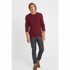 Tog 24 Mens Red Arron Knit Jumper -Tog 24 Shop unnamed file 3739