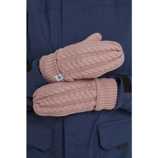 Tog 24 Pink Linney Knitted Mittens 3 Tog 24 Pink Linney Knitted Mittens