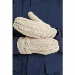 Tog 24 Cream Linney Knitted Mitten Gloves
