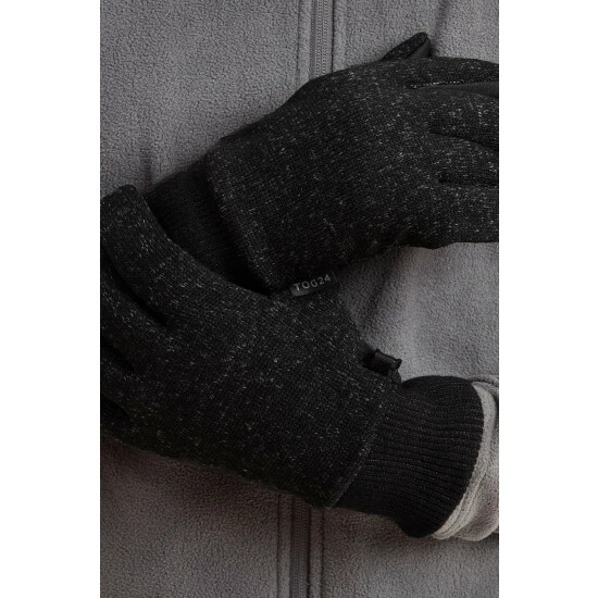 Tog 24 Grey Storm Knitlook Powerstretch Gloves 3 Tog 24 Grey Storm Knitlook Powerstretch Gloves