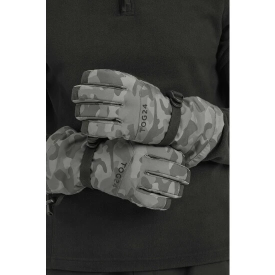 Tog 24 Grey Lockton Waterproof Ski Gloves 3 Tog 24 Grey Lockton Waterproof Ski Gloves