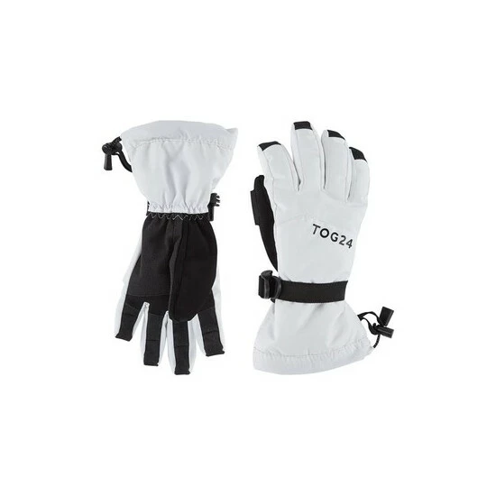 Tog 24 White Lockton Waterproof Ski Gloves 4 Tog 24 White Lockton Waterproof Ski Gloves - Image 2