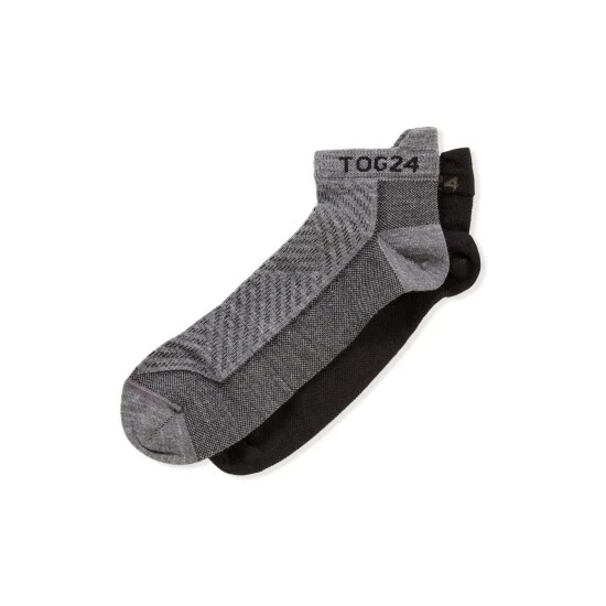 Tog 24 Black Trail Merino Mix Trek Socks 2 Pack 3 Tog 24 Black Trail Merino Mix Trek Socks 2 Pack