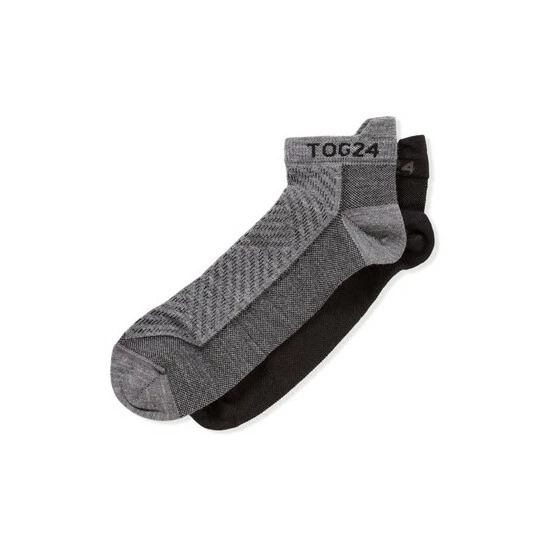 Tog 24 Black Trail Merino Mix Trek Socks 2 Pack 4 Tog 24 Black Trail Merino Mix Trek Socks 2 Pack - Image 2