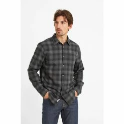 Tog 24 Mens Charcoal Grey Edmund Long Sleeve Shirt