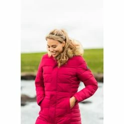 Tog 24 Firbeck Womens Red Long Insulated Jacket