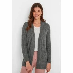 Tog 24 Jennifer Womens Grey Knit Cardigan