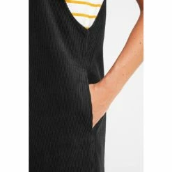 Tog 24 TOG24 Womens Black Bridget Corduroy Pinafore Dress -Tog 24 Shop unnamed file 4790