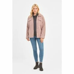 Tog 24 Womens Pink Farnley Fleece Shacket -Tog 24 Shop unnamed file 588