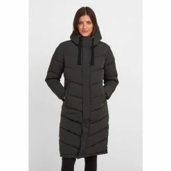 Tog 24 Raleigh Womens Thermal Padded Long Black Jacket